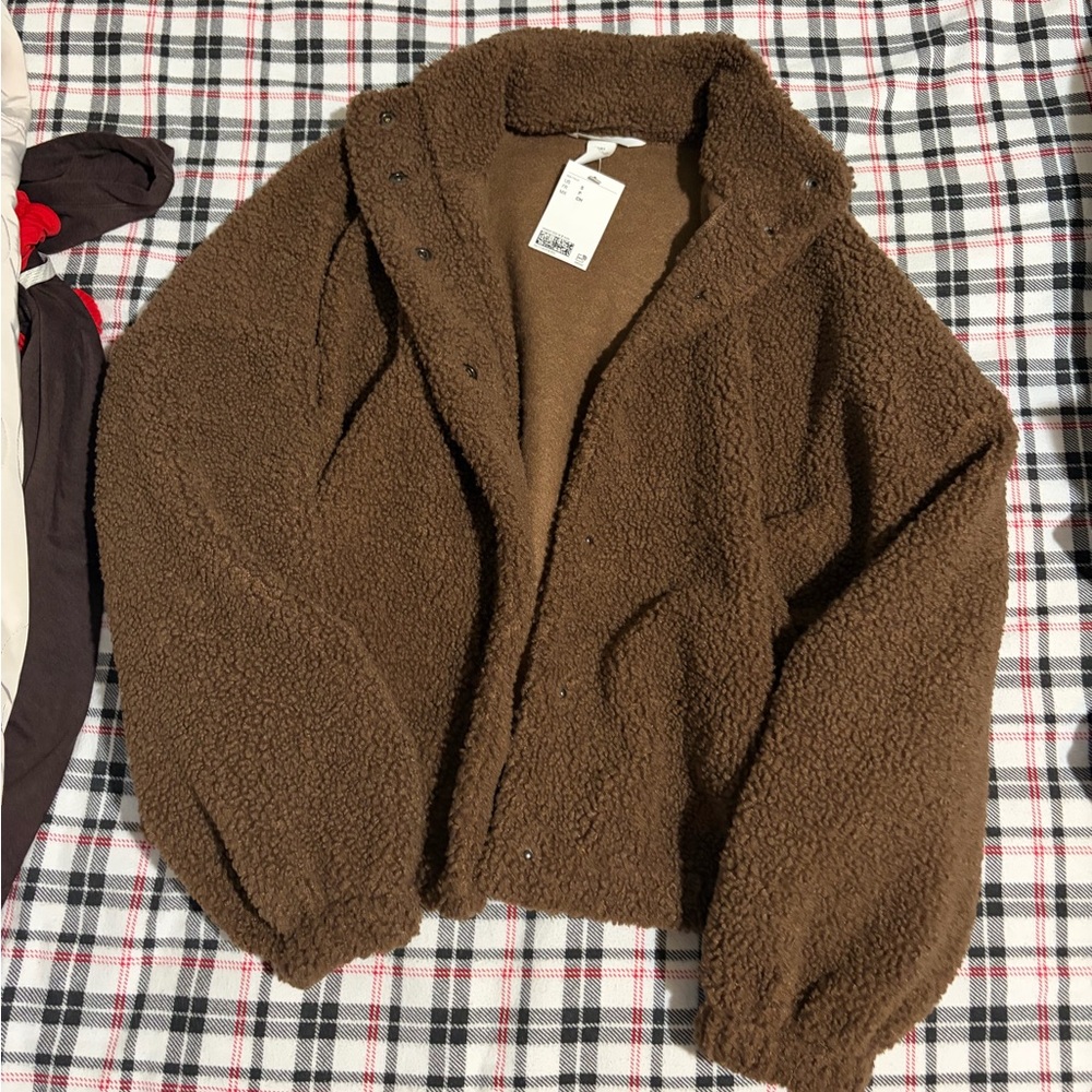H&M Teddy Brown Jacket - Picture 5 of 7